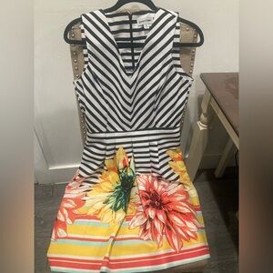 Shelby & Palmer Black and White Striped Dress